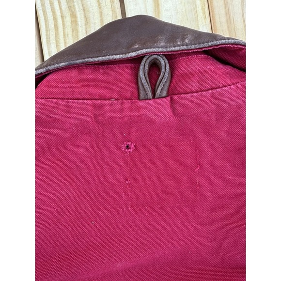 Vintage Marlboro Country Store Chore Coat Jacket Men's Size Medium Red Canvas - Picture 11 of 12